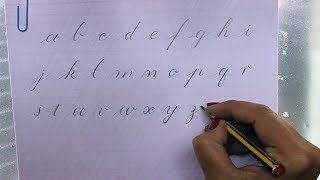 Caligrafía con lápiz  Alfabeto Copperplate [upl. by Cathe]