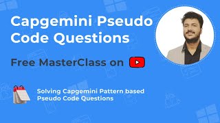 Capgemini Pseudo Code Questions and Answers 20222023 [upl. by Fonz]