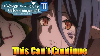 DanMachi S3 Cut Content and Review  Episode 2 [upl. by Akineg]