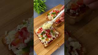 Bread Pizza recipe  Indian style pizza  Flavours Of Food [upl. by Irim74]