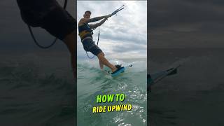 How to ride upwind kiteboarding kitesurfing kitesurf [upl. by Othella]