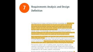 BABOK Study  Requirements Analysis and Design Definition [upl. by Fitzpatrick208]