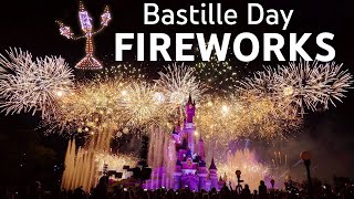 4K The Bastille Day Fireworks  1500 Drones  European record  Disneyland Paris [upl. by Ademordna]