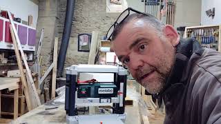 Metabo DH330 box site planer unboxing and first test  uncut 2020 [upl. by Arretal]