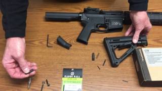 StockLoks use with Magpul CTR stock CA Featureless AR Components [upl. by Anitsirhk823]