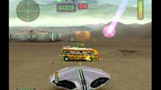 Vigilante 8 Arcade Gameplay quotYquot The Alien quotSecret Base Nevadaquot PS1 [upl. by Ferrel]