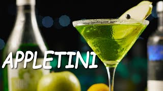 How to Make The Best Appletini Cocktail Drink Ingredients and Recipe [upl. by Anile]