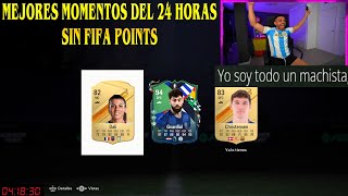 DjMaRiiO MEJORES MOMENTOS DEL 24 HORAS SIN FIFA POINTS EN EA SPORTS FC 24 [upl. by Anaugahs]