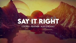 Coopex Feather Alex D’Rosso  Say It Right [upl. by Kiersten51]