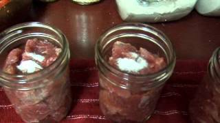 Canning Meat Raw Pack method [upl. by Erehs]