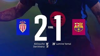 AS MONACO VS FC BARCELONA REVIEW [upl. by Hardie99]