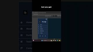 Modern Responsive Sidebar Menu Toggle with HTML CSS JavaScript shorts [upl. by Victorine]