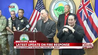 Tempers flare at Maui disaster response press conference [upl. by Sola]