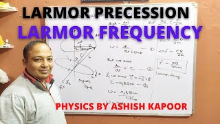 Larmor Precession and Larmor Frequency  BSc Physics in hindi [upl. by Anahsirk806]