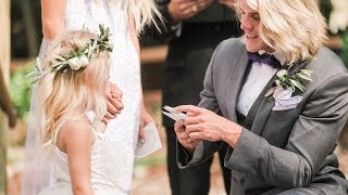 OUR WEDDING VIDEO Vows to 4 year old daughter [upl. by Noet]