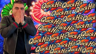 MIND BLOWING JACKPOT On Quick Hit Link Slot Machine [upl. by Ellinet]