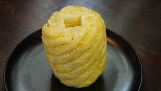 How To Cut Pineapple Without Waste  Morgane Recipes [upl. by Adabelle]