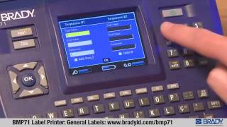 Making Labels with the Brady BMP71 Label Printer [upl. by Vincenz217]