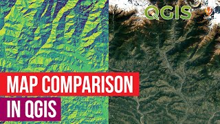 How To Create Comparison Map In QGIS  Side By Side Comparison Map  QGIS Tutorials  QGIS [upl. by Hsemin205]