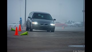 Volvo V70R AWD Sound Acceleration amp drift snow compilation [upl. by Eednas]