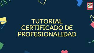 Certificado de profesionalidad permanente [upl. by Yahsed]