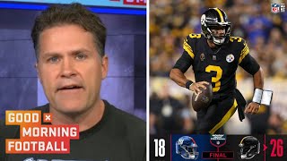 GMFB  quotRussell Wilson is still at elite level of QBquot  Kyle Brandt on Steelers beat Giants 2618 [upl. by Tadeas]