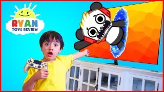 Ryan and Combo Panda jumped into the TV  New Gaming Channel VTubers with Ryan ToysReview [upl. by Suedama76]