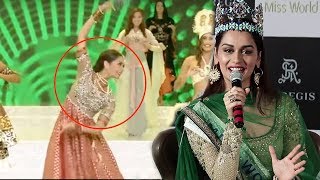 Manushi Chhillar’s Reaction On Dancing on Nagada Sang Dhol Song At Miss World Competition [upl. by Geno201]