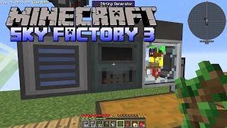 SkyFactory 3  Automatic Ore Generator Unlimited Ores  Minecraft SkyFactory 3 Gameplay  Part 4 [upl. by Rambow]