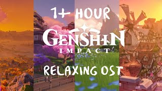 1 Hour of Relaxing Genshin Impact Music  OST All Regions Mix [upl. by Sallad364]