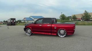 Custom Bagged Dodge Ram on 28s Spade Kreations 2011 [upl. by Yks]