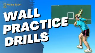 Improve your tennis using the tennis wall 10 drills for forehand backhand volley and overhead [upl. by Wedurn]