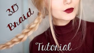 Easy 3D Braid Hair Tutorial For School Tumblr Inspired [upl. by Wolcott]