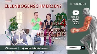 Ellenbogenschmerzen 4 Übungen und du bist schmerzfrei [upl. by Dulcle]