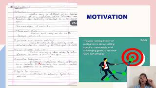 Motivation SHORT NOTE ORGANON [upl. by Lennad]