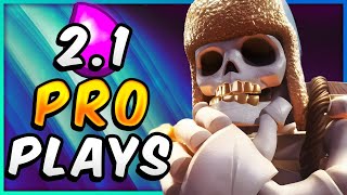 21 ELIXIR CHEAPEST GIANT SKELETON CLONE DECK 💣 [upl. by Rand]