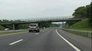 New York State Thruway Interstate 87 Exits 20 to 21 northbound [upl. by Ingaborg]