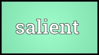 Salient Meaning [upl. by Ingeborg]