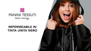 Crea abbigliamento unico con il nostro Impermeabile Tinta Unita Nero [upl. by Ginzburg884]