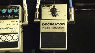 ISP Decimator Noise Reduction Pedal Demo Matt Manzella [upl. by Atoiyanap]