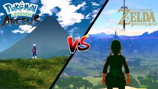 Zelda Breath of the Wild VS Pokémon Legends Arceus  Announcement Trailer [upl. by Bartle]