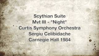 Scythian Suite  Mvt III  quotNightquot  Prokofiev [upl. by Toffey]