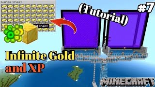 Minecraft Gold Farm 121 Bedrock  Minecraft Piglin Gold  Xp Farm [upl. by Aniuqahs]