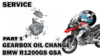 GEARBOX OIL CHANGE BMW R1200GS amp GSA [upl. by Saturday818]