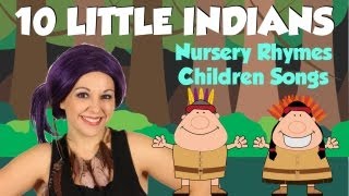 Ten Little Indians  Nursery Rhymes  Tea Time with Tayla [upl. by Hulbard962]