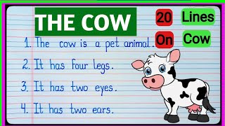 The Cow English essay writing Paragraph learnenglish [upl. by Luiza]