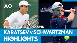 Aslan Karatsev vs Diego Schwartzman Match Highlights 3R  Australian Open 2021 [upl. by Nari513]