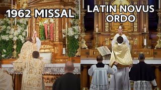 St John Cantius Latin Mass and Novus Ordo  Side by Side [upl. by Llertnor271]