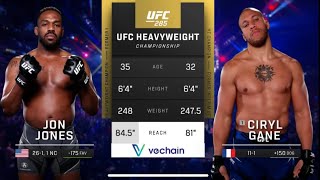 Jon Jones vs Ciryl Gane UFC 285  Full Fight  Post Fight Interview [upl. by Acinorahs]