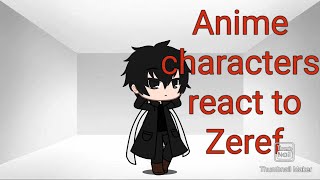 Anime Big Brothers React To Zeref Dragneel Fairy Tail Read Description [upl. by Aihtekal]